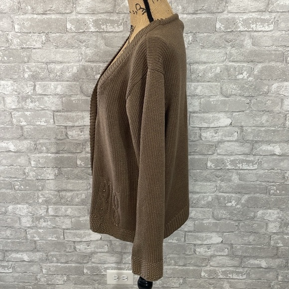 Maddi Brown Button Cardigan - Picture 3 of 5